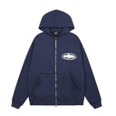 Corteiz Boat Logo Zip Hoodie — Light Blue, Blue & Navy