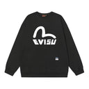Evisu Seagull Wordmark Crewneck Black