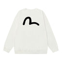 Evisu Seagull Back Logo Crewneck White