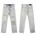 Godspeed Distressed Jeans — Grey, Black & Light Wash