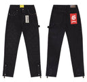 Godspeed Studded Cargo Jeans — Black, Light Wash & Grey