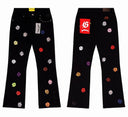 Godspeed Coloured Patches Logo Jeans — Grey, Light Wash Black
