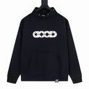GOOD Brand distressed chain logo hoodie in black