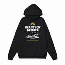 Sweat à capuche Jordan Nike Air "Ready For Takeoff" motif baskets — Noir et blanc