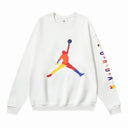 Jordan Colourful Jumpman Logo Crewneck — White & Black