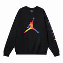 Jordan Colourful Jumpman Logo Crewneck — White & Black