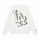 MLB Sketch Outline Logo Crewneck — Black (NY) & White (LA)