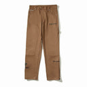 Represent "Team Spirit" Logo Carpenter Jeans — Black & Brown