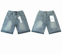 TW Bulldog Scatter Rhinestone Denim Shorts