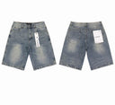 TW Bulldog Cross Stud Denim Shorts