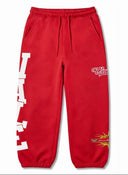 VALE Logo Sweatpants — Red, Green & Black