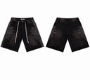 Valley Rhinestone Burst Denim Shorts
