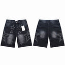 Valley Iridescent Rhinestone Denim Shorts