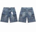 Valley Iridescent Rhinestone Denim Shorts