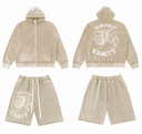 Saint Vanity Hoodie & Shorts Set - Olive, Grey, Black, Cream