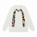 Evisu Festival Mask Long Sleeve Tee — Black & White