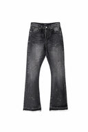 Paint Splatter Flare Jeans