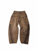 Adidas Wide-Leg Cargo Jeans — Light Blue Wash & Brown Wash