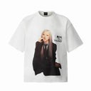 Rose Till The End Suit Graphic Tee - White