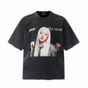 Rose Till The End School Uniform Graphic Tee - Black