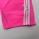 Adidas Bow-Stripe Wide Pants — Black & Pink