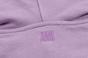 Sudadera con capucha y logo de corazón de Ami — Negro, blanco, beige y lavanda