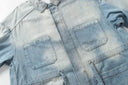 ANCELLM Washed Denim Chore Jacket — Faded Indigo, product photo 4