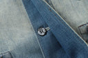 ANCELLM Washed Denim Chore Jacket — Faded Indigo, product photo 5
