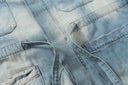 ANCELLM Washed Denim Chore Jacket — Faded Indigo, product photo 6
