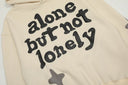 Broken Planet "Alone But Not Lonely" Hoodie — Cream in Beige, product photo 11
