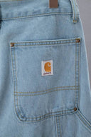 Carhartt Double Knee Carpenter Pants — Light Blue Wash