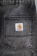 Carhartt Acid Wash Denim Shorts — Black