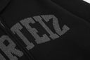 Corteiz Arch Logo Knit Zip Hoodie — Black