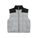 Corteiz Colorblock Puffer Vest — Yellow & Grey