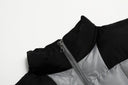 Corteiz Colorblock Puffer Vest — Yellow & Grey