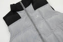 Corteiz Colorblock Puffer Vest — Yellow & Grey