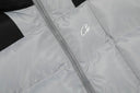 Corteiz Colorblock Puffer Vest — Yellow & Grey