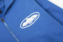 Corteiz Boat Logo Zip Hoodie — Light Blue, Blue & Navy