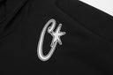 Corteiz Graffiti Star Logo Hoodie — Black