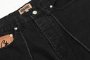 Corteiz Alcatraz Baggy Denim Shorts — Grey & Black, product photo 9