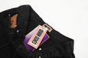 Corteiz Alcatraz Baggy Denim Shorts — Grey & Black, product photo 15