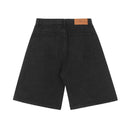Corteiz Alcatraz Baggy Denim Shorts — Light Wash & Black, product photo 3