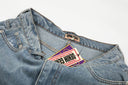 Corteiz Baggy Denim Shorts — Mid Wash in Blue, product photo 11