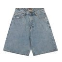 Corteiz Baggy Denim Shorts — Mid Wash in Blue, product photo 2