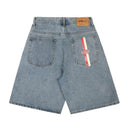 Corteiz Baggy Denim Shorts — Mid Wash in Blue, product photo 3