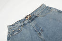 Corteiz Baggy Denim Shorts — Mid Wash in Blue, product photo 4