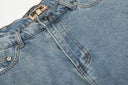 Corteiz Baggy Denim Shorts — Mid Wash in Blue, product photo 5