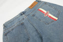 Corteiz Baggy Denim Shorts — Mid Wash in Blue, product photo 9