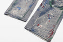 Multicolor Paint Splatter Ripped Jeans
