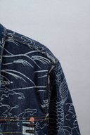 Evisu Allover Wave Denim Jacket